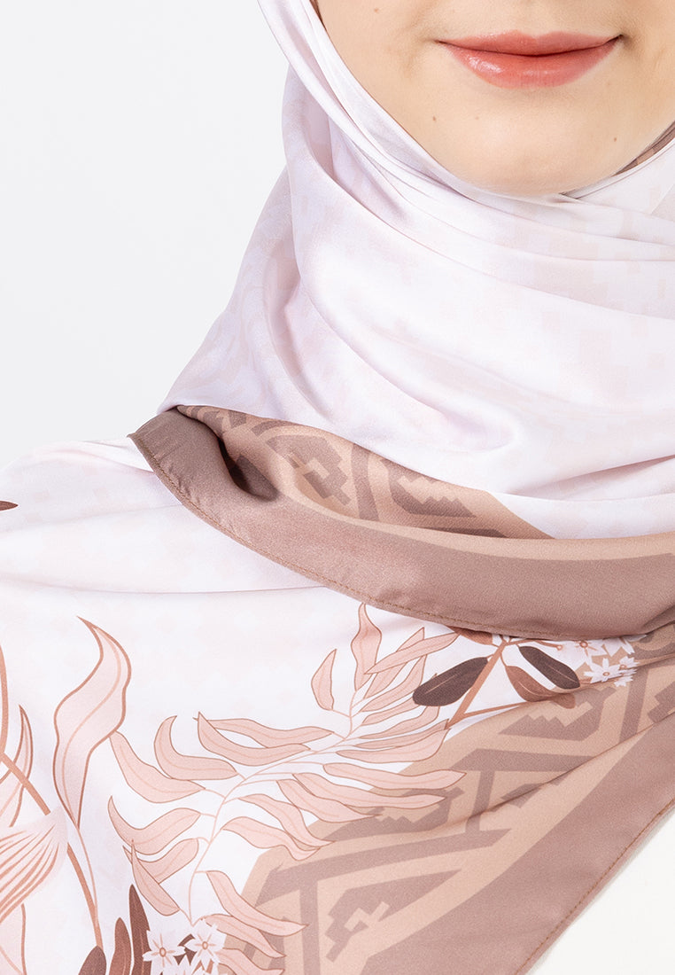 Angela Shawl - Light Brown Monochrome
