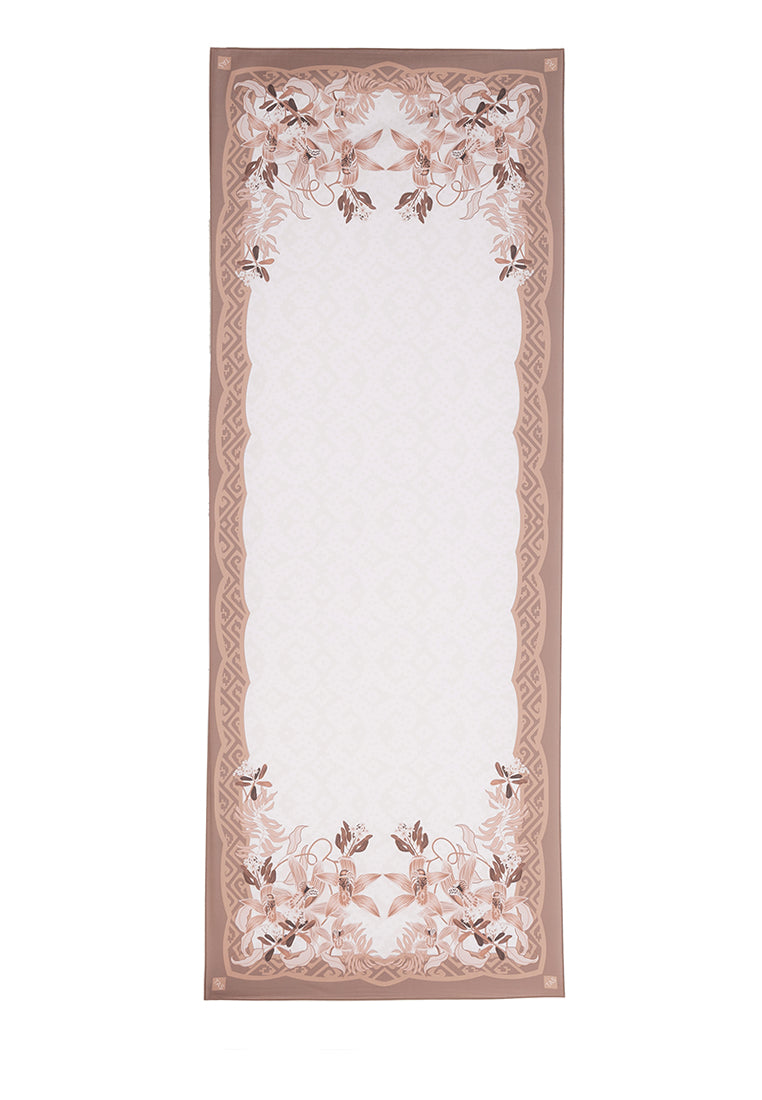 Angela Shawl - Light Brown Monochrome