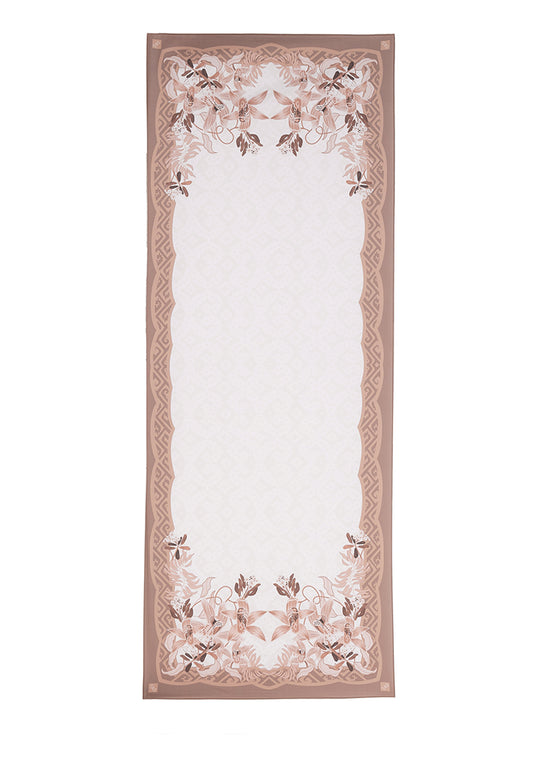 Angela Shawl - Light Brown Monochrome