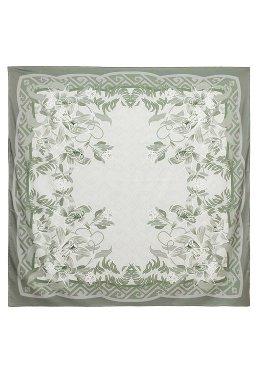Angela Scarf - Olive Monochrome