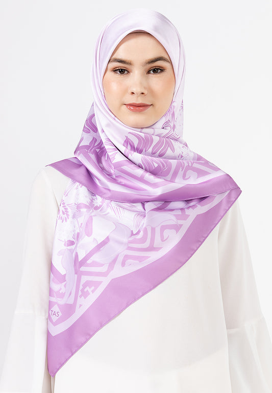 Angela Scarf - Purple Monochrome