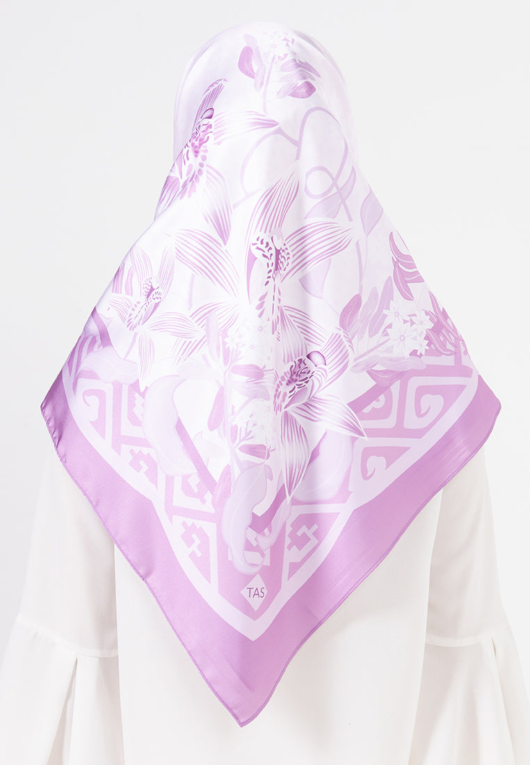 Angela Scarf - Purple Monochrome