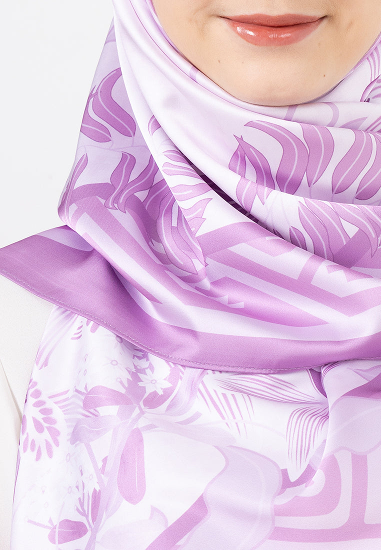 Angela Scarf - Purple Monochrome
