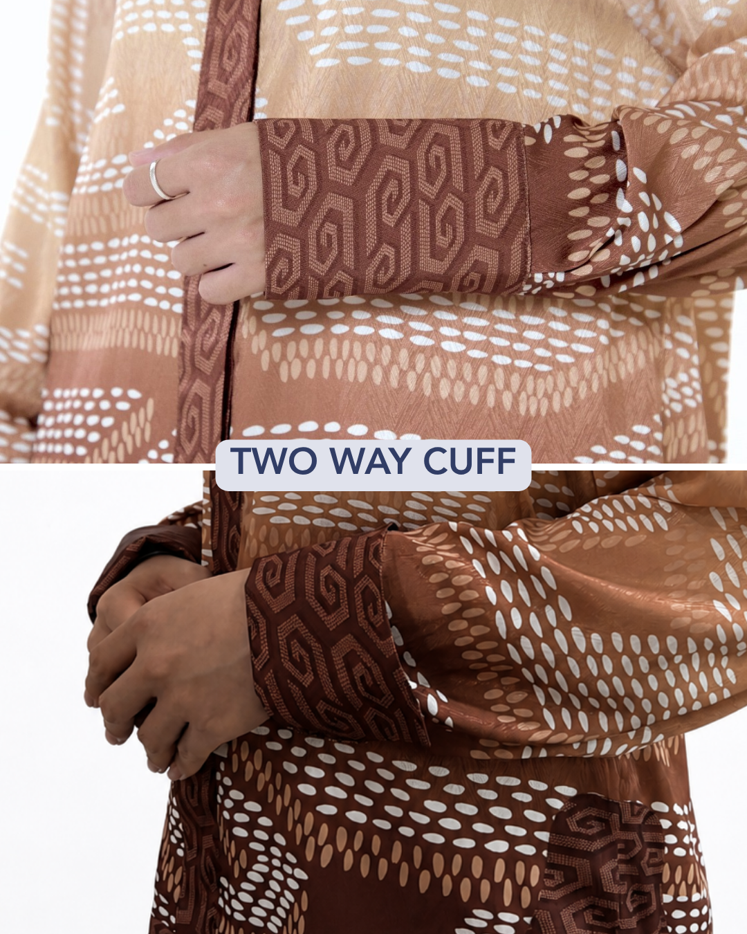 NIRA DAILY BLOUSE - BROWN OMBRE