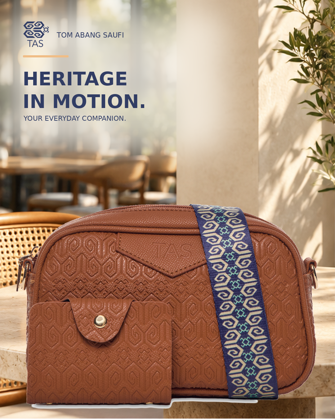 THE HERITAGE CROSSBODY BAG - EQUESTRIAN BROWN (PRE-ORDER)