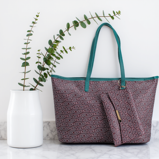 THE NIRA TOTE - ORCHID PURPLE