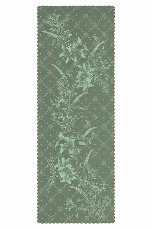 Seri Selendang Floral (Crystal)- Green