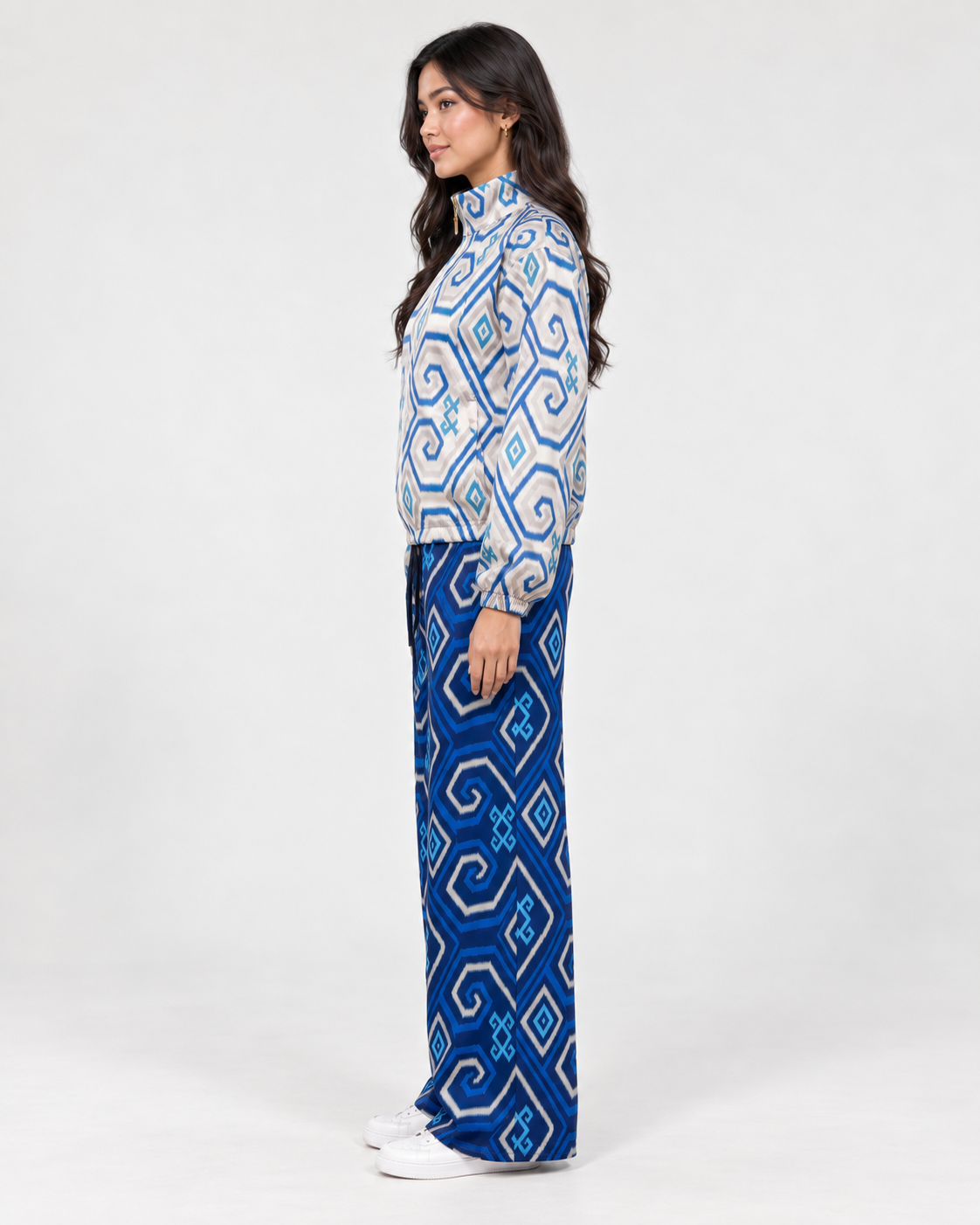 MELA IKAT SET - BLUE/CREAM
