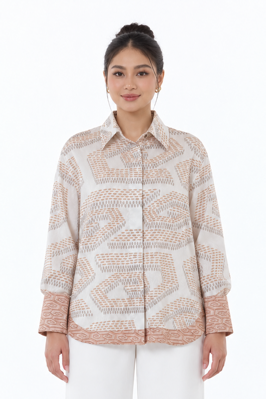 NIRA DAILY BLOUSE - BEIGE