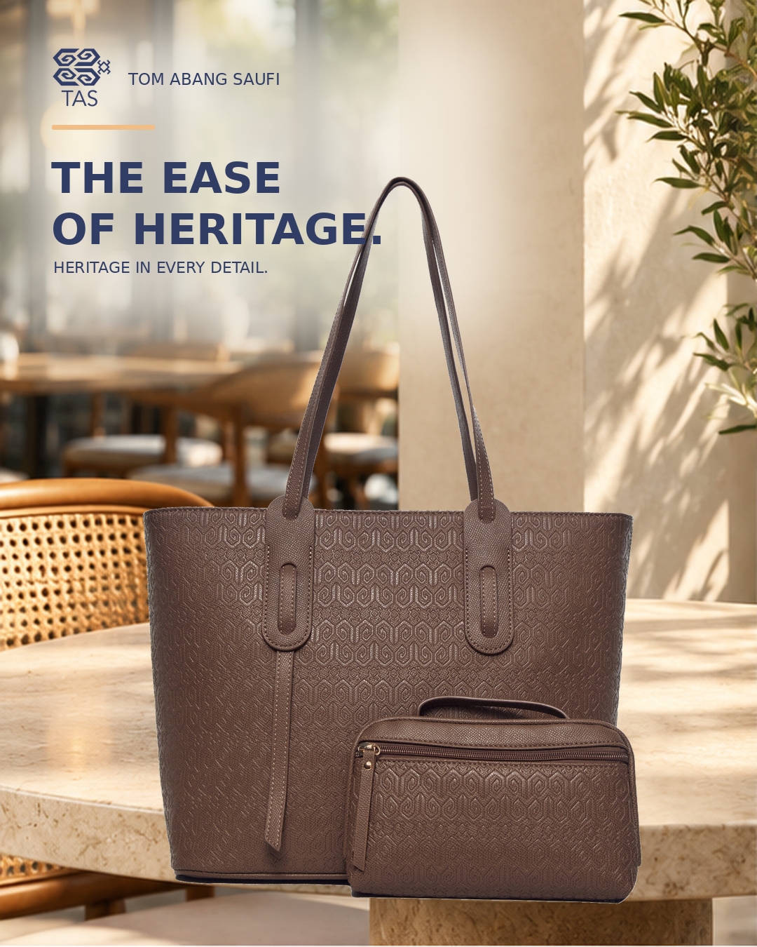 THE HERITAGE TOTE - TRUFFLE BROWN (PRE-ORDER)