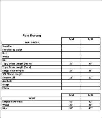 PAM KURUNG IN PURPLE,GREEN & LILAC - LILAC