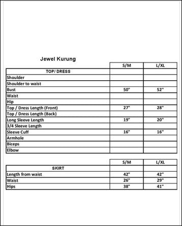 JEWEL KURUNG - NAVY BLUE