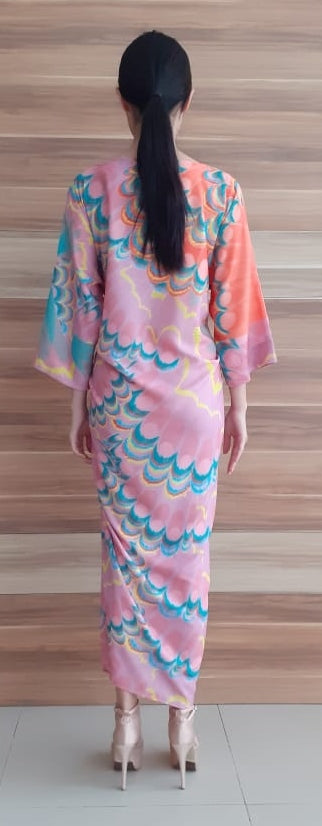 BUTTERFLY KAFTAN WITH TIE (One-Off) - PINK